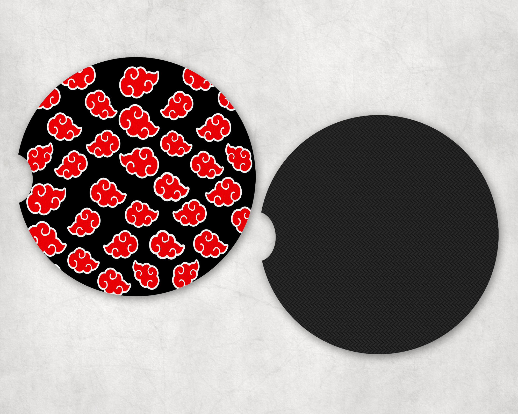 Daybreak Clouds Pattern Car Coasters Mockup