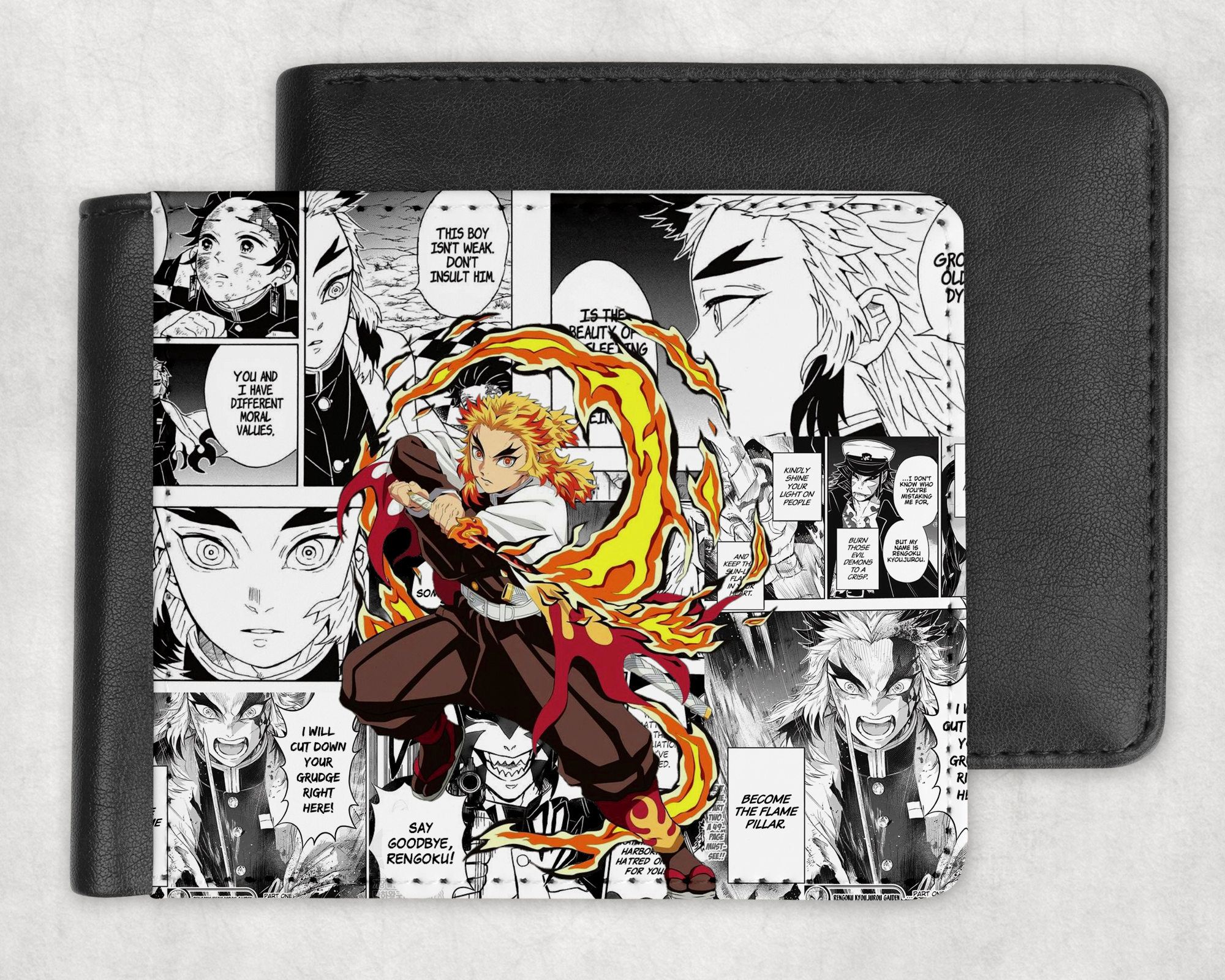Fire Wielder Manga Wallet Mockup