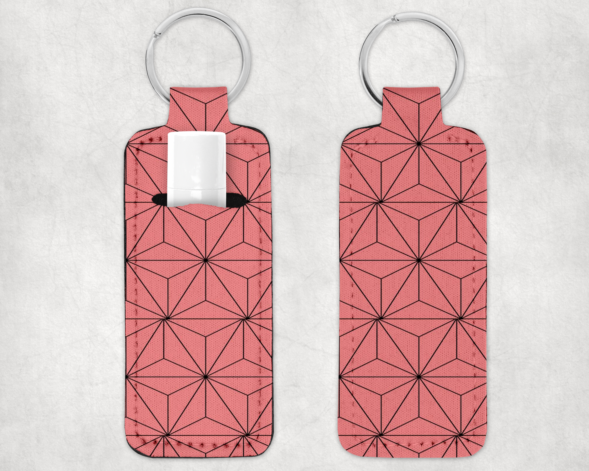 Hemp Leaf Pattern Lip Care Holder Mockup