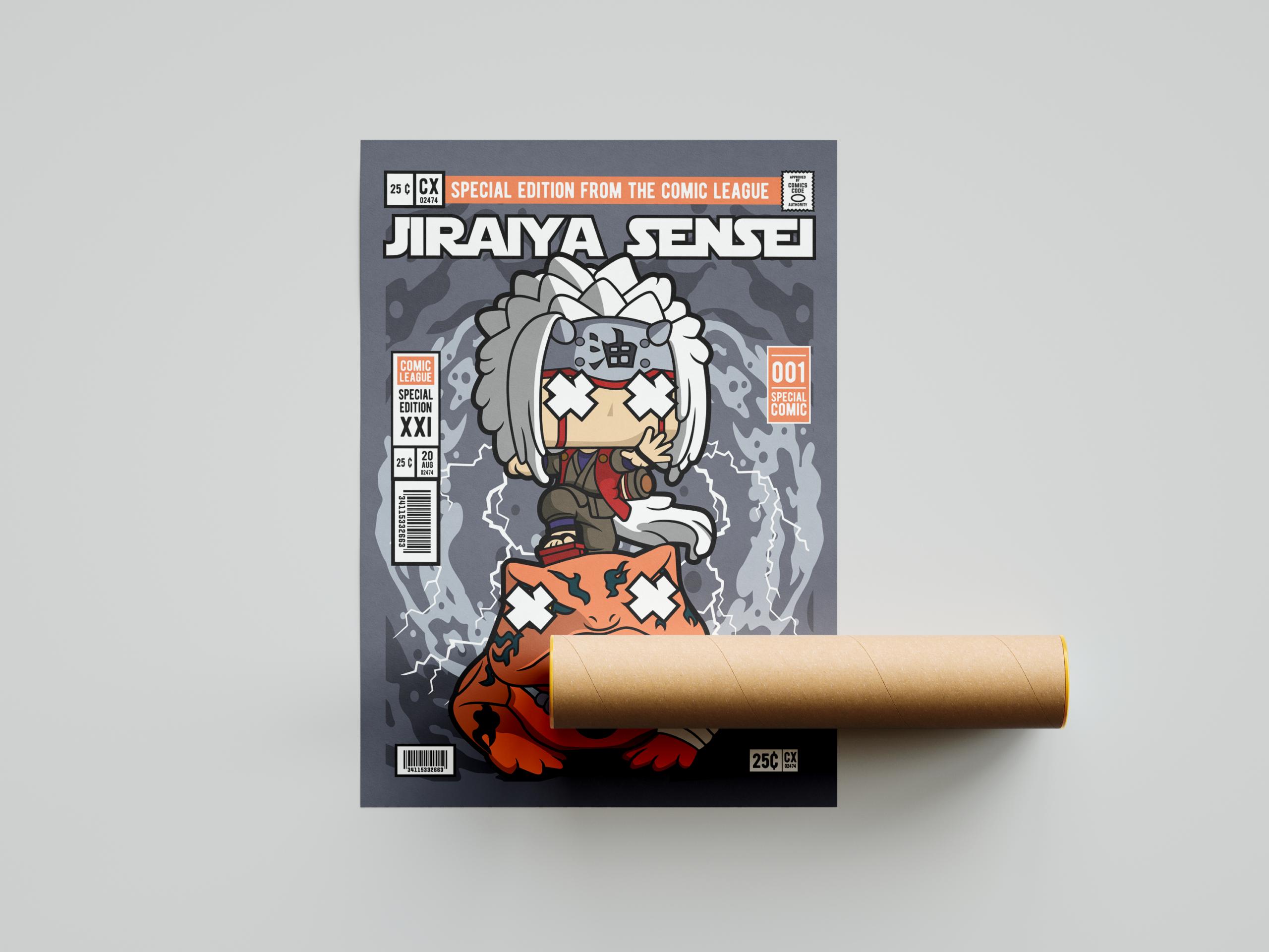 Ninja Sensei Art Print Mockup