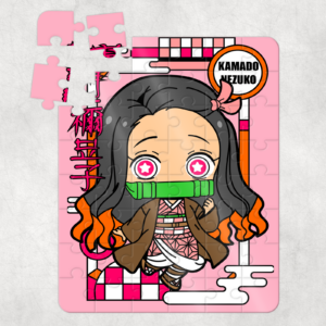 Chibi Demon Girl Puzzle Mockup