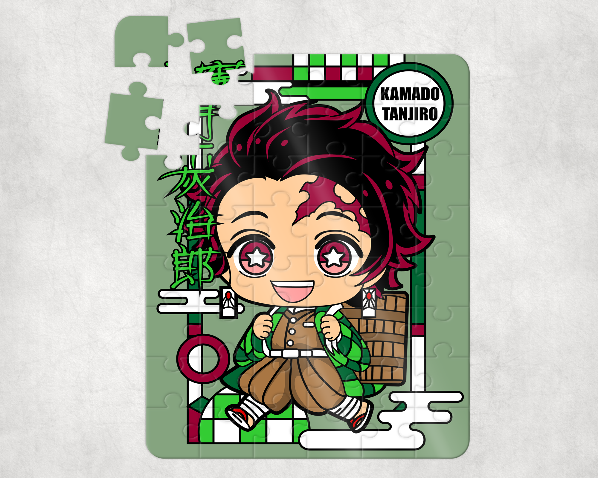 Chibi Slayer of Demons Puzzle Mockup