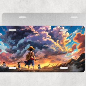 Clouded Sky License Plate Mockup