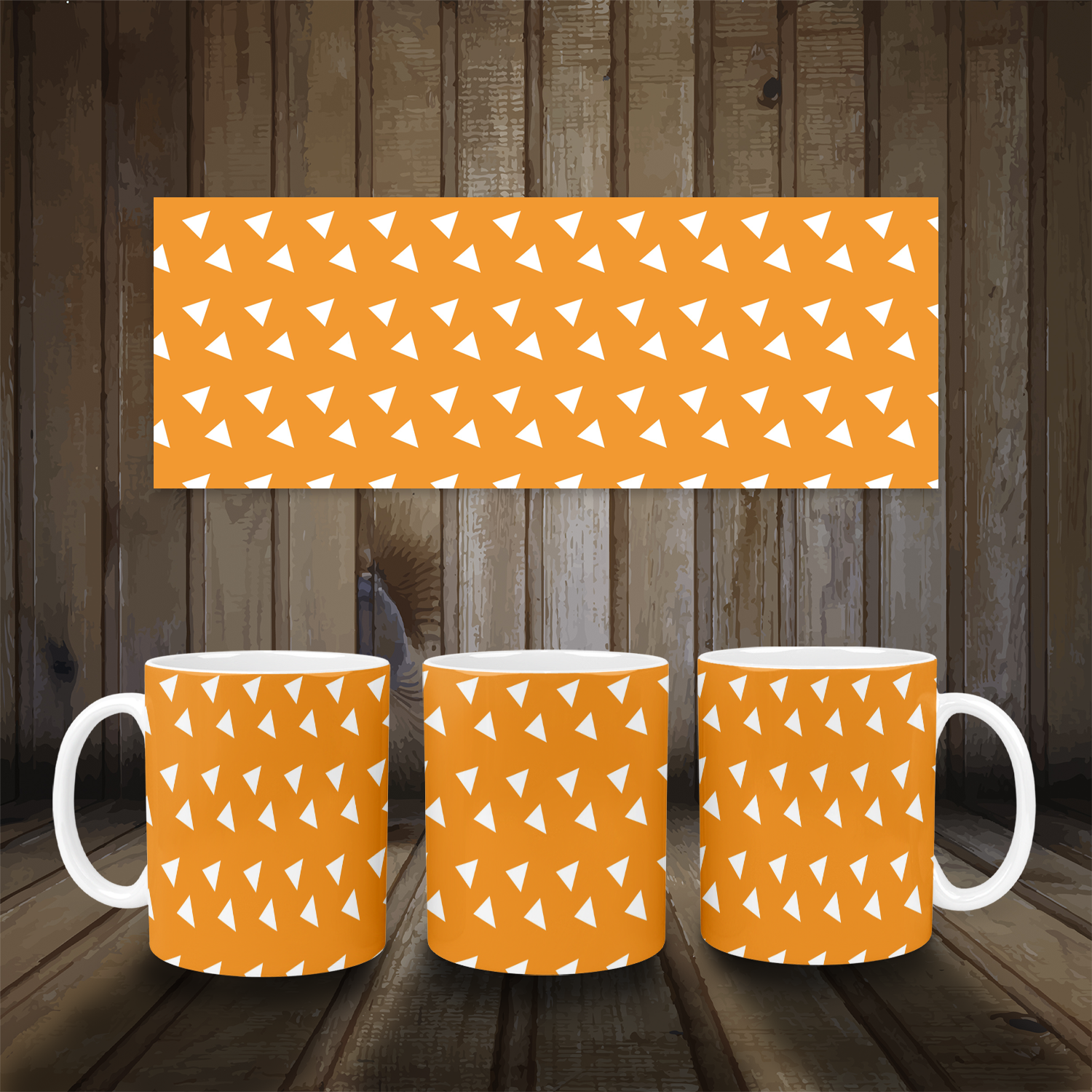 Urokomon Scale Pattern Mug Mockup