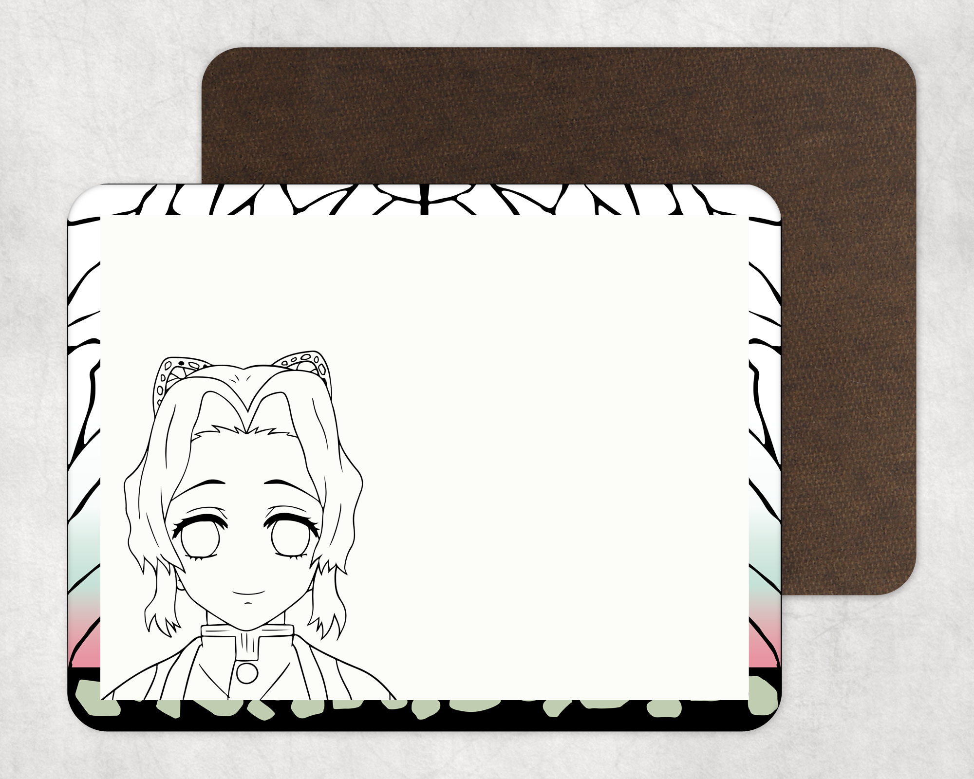 Butterfly Girl Dry-Erase Board Mockup