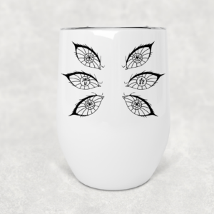 Spider Demon Eyes Wine Tumbler Mockup