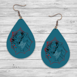 Demon Spider Earrings Mockup
