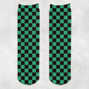 Ichimatsu Pattern Socks Mockup
