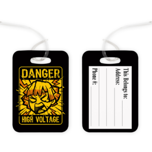 Danger High Voltage Bag Tag Mockup