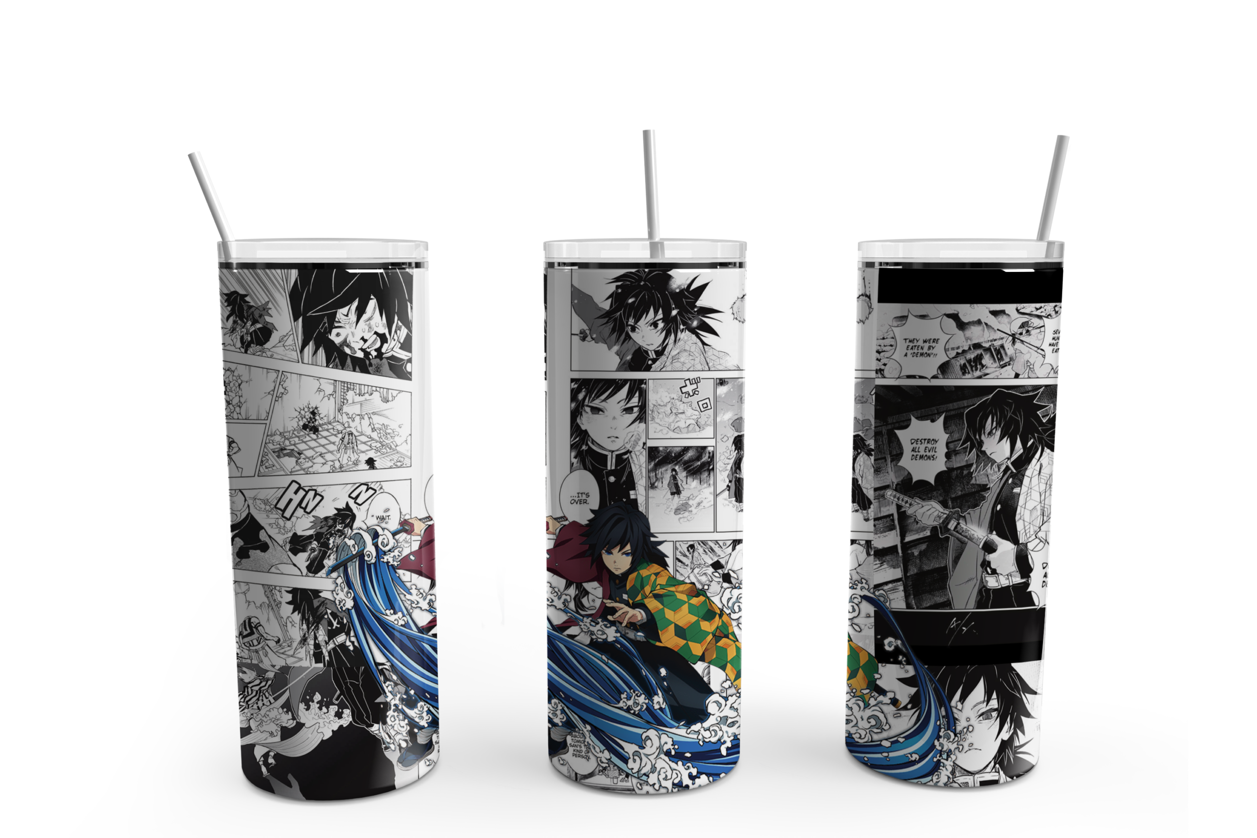 Water Wielder Manga Tumbler Mockup