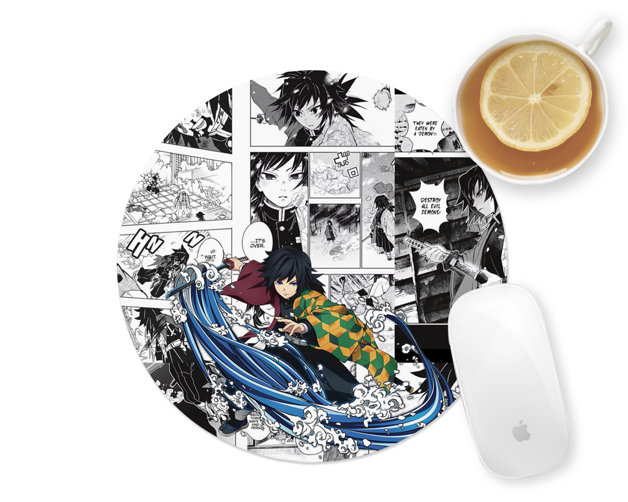 Water Wielder Manga Mousepad Mockup