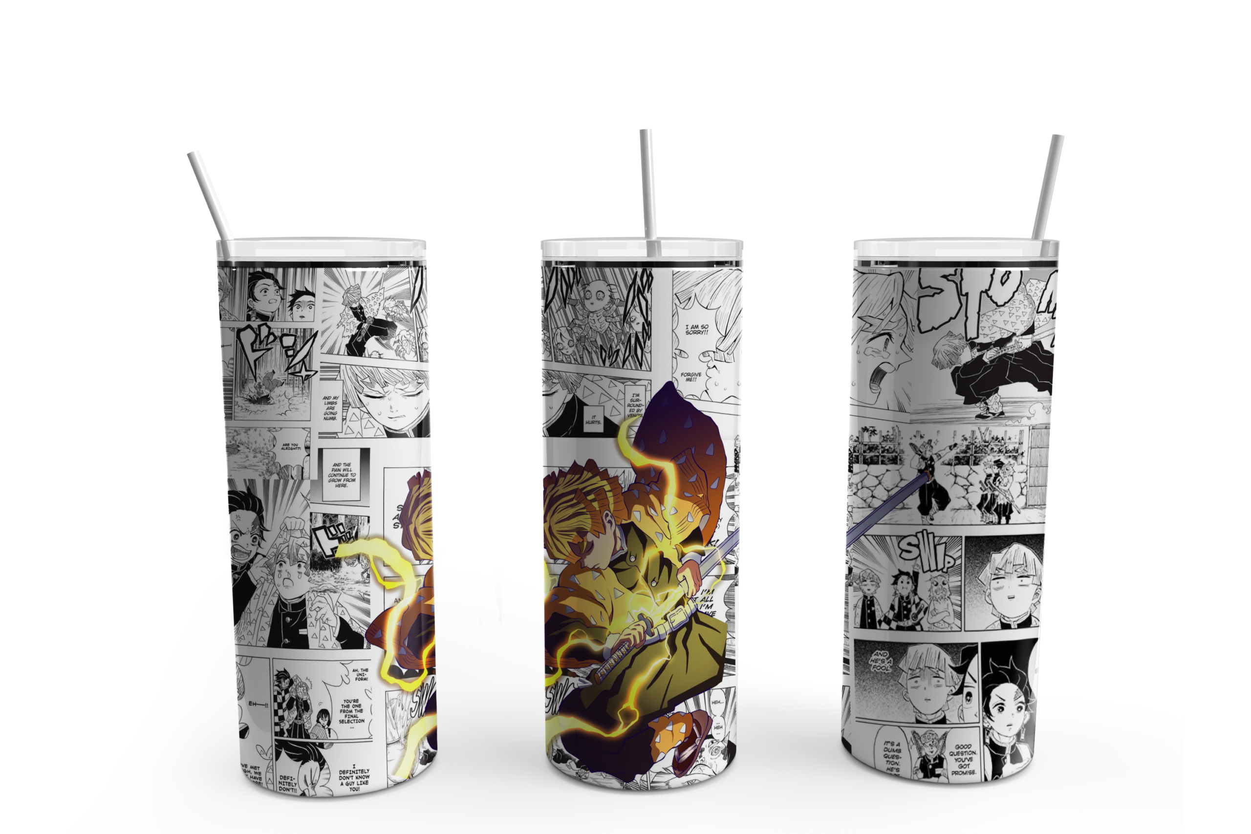 Thunder Wielder Manga Tumbler Mockup
