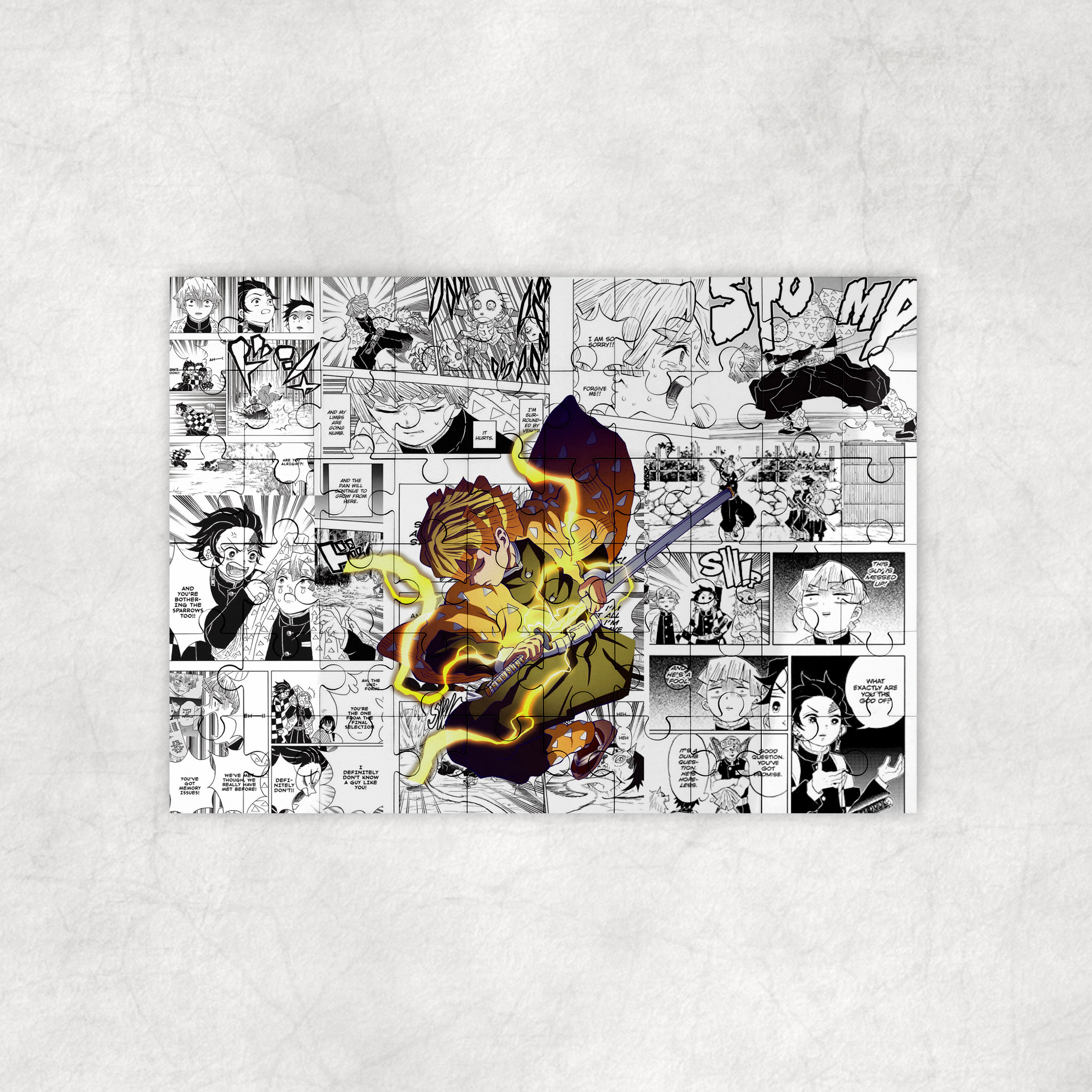 Thunder Wielder Manga Puzzle Mockup