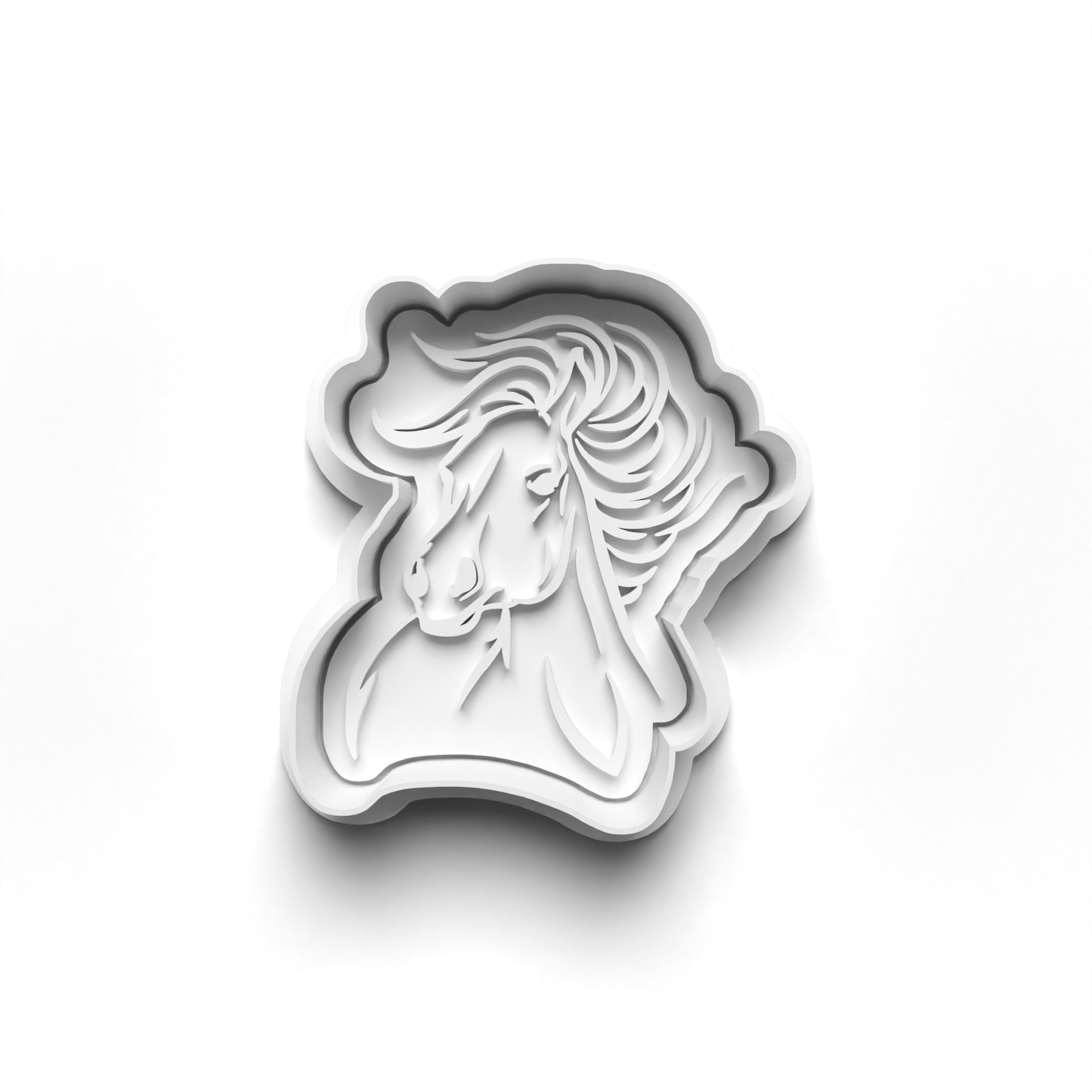 Horse Front Profile Cookie Cutter & Stamp