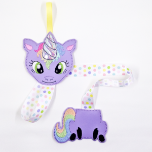 Unicorn Hair Clip Keeper- purple