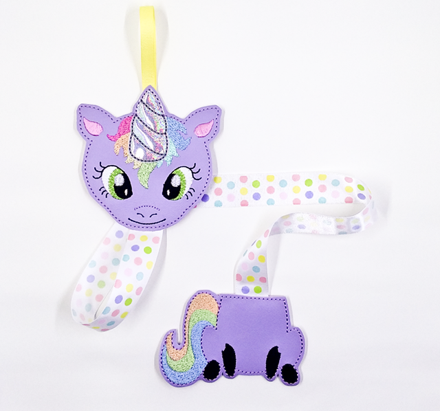 Unicorn Hair Clip Keeper- purple