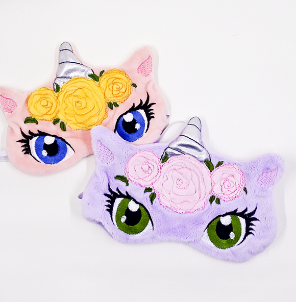Floral Unicorn Sleep Mask