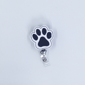 Paw Print Badge Reel