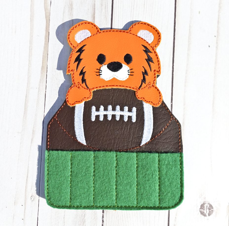 Tiger Football Crayon Holder