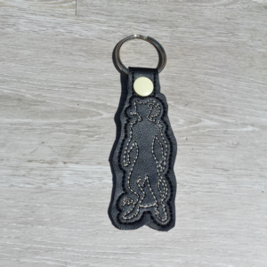 Satyr Silhouette Key Fob