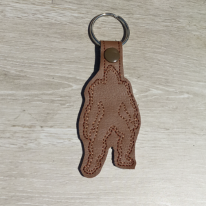 Bigfoot Silhouette Key Fob
