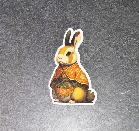 Asian Rabbit 7 Sticker