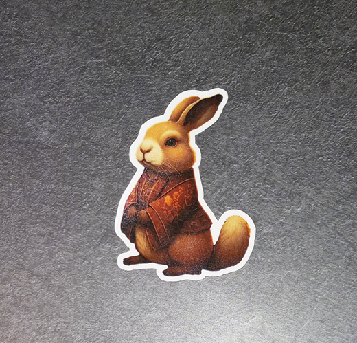 Asian Rabbit 6 Sticker