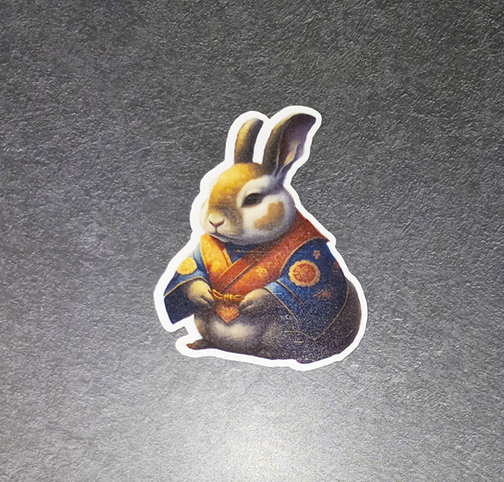 Asian Rabbit 5 Sticker