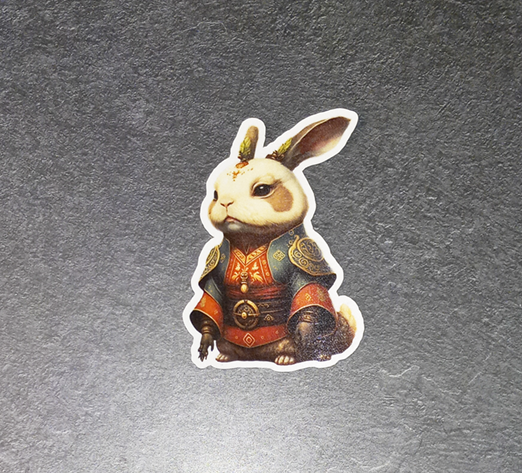 Asian Rabbit 4 Sticker