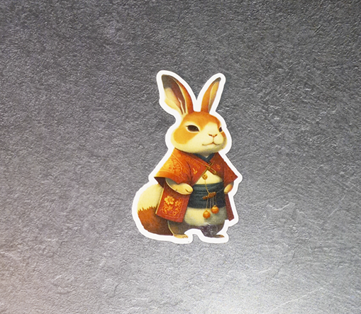 Asian Rabbit 3 Sticker