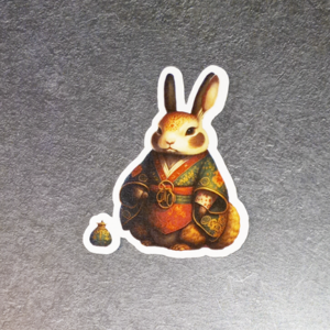 Asian Rabbit 2 Sticker