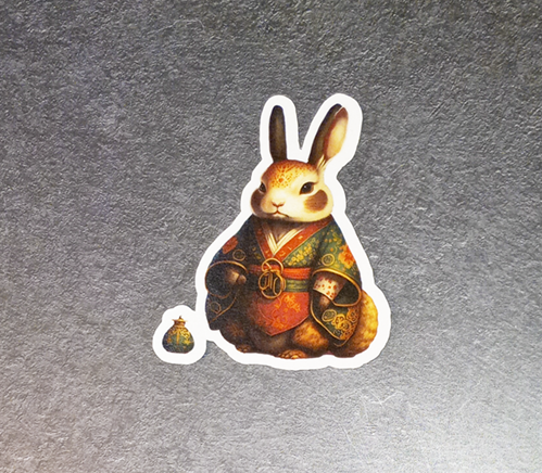 Asian Rabbit 2 Sticker