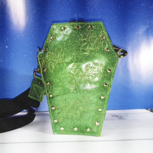 Dragon Stippled Rivet Coffin Bag