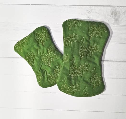 Stippled Dragon Doll Burp Rags