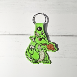 Chibi Fire Breathing Dragon Key Fob
