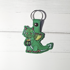Crunchy the Dragon Key Fob