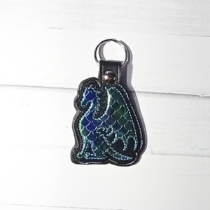 Dragon Silhouette Key Fob