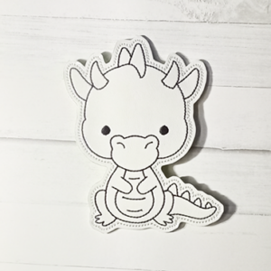 Sitting Dragon Color Tile