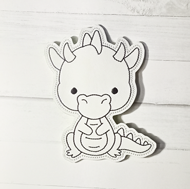 Sitting Dragon Color Tile