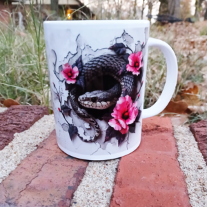 Floral Wall Snake Mug