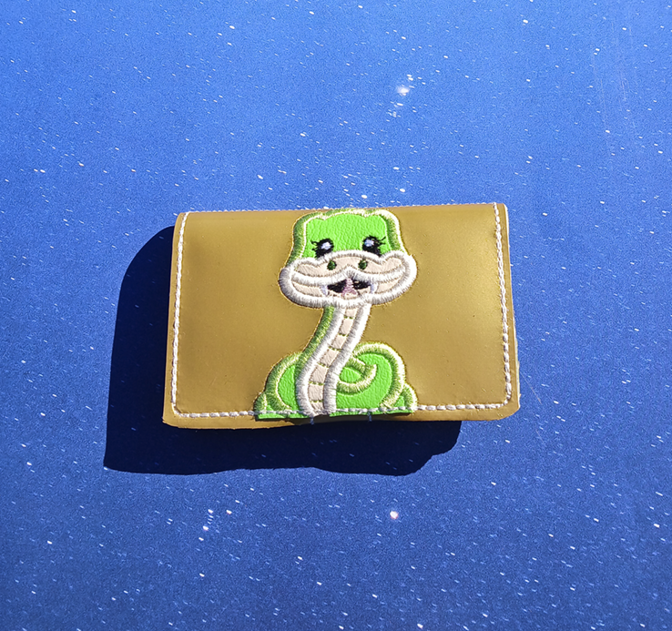 Chibi Baby Snake Snap Wallet