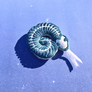 Coiled Skeleton Snake Plush