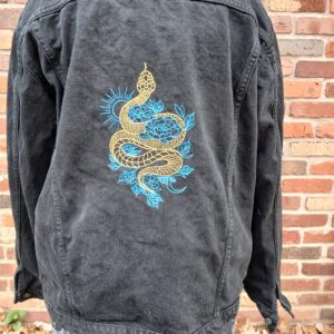 Gilded Snake Jean Jacket