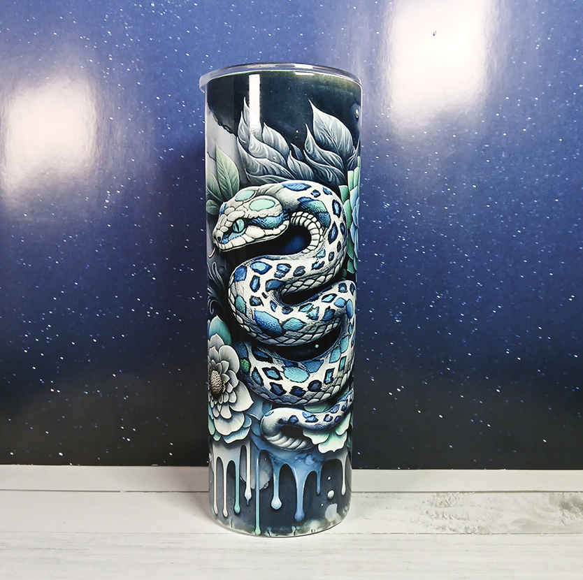 Blue Snake Tumbler