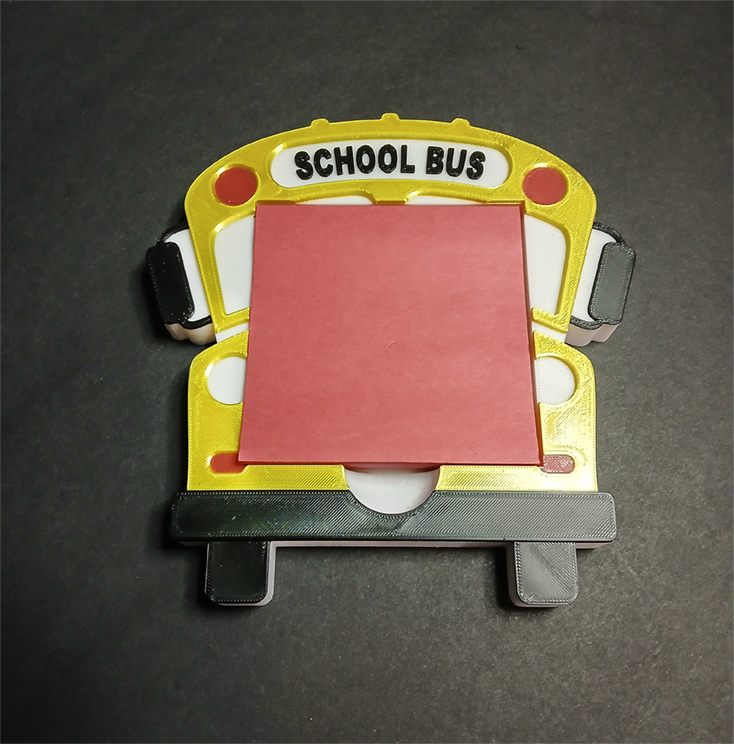 School Bus Sticky Note Holder