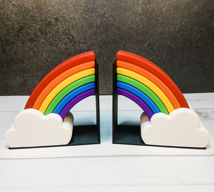 Rainbow Bookends