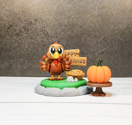 Thanksgiving Diorama Playset