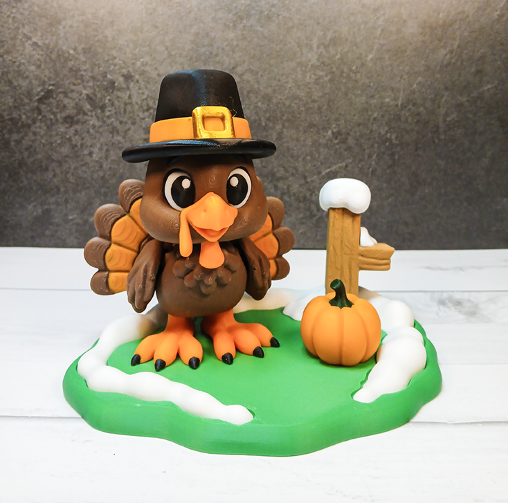 Turkey Pilgrim Diorama Playset