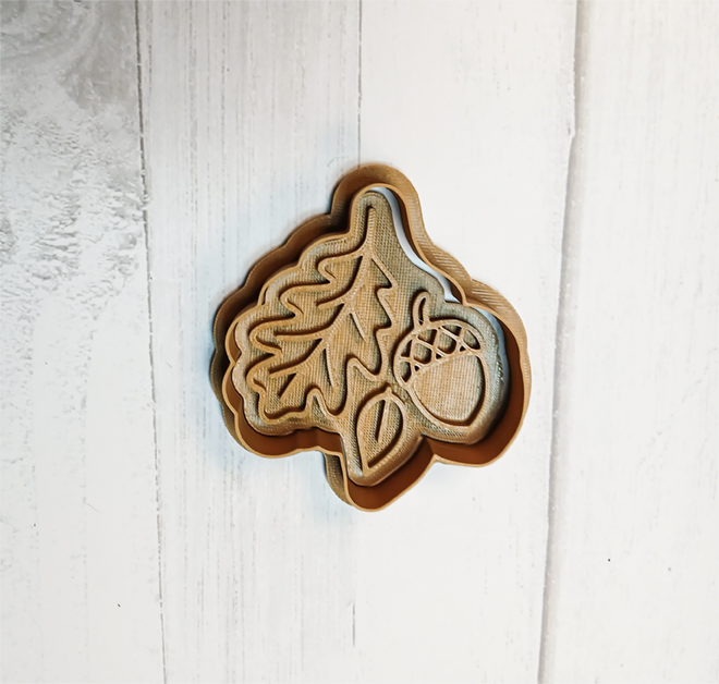Fall Foliage Cookie Cutter & Stamp