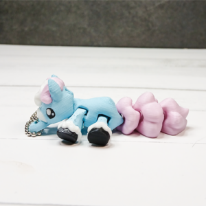 Kawaii Flexi Pony Keychain